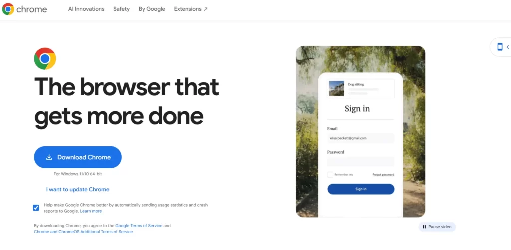 谷歌浏览器 Google Chrome 官网